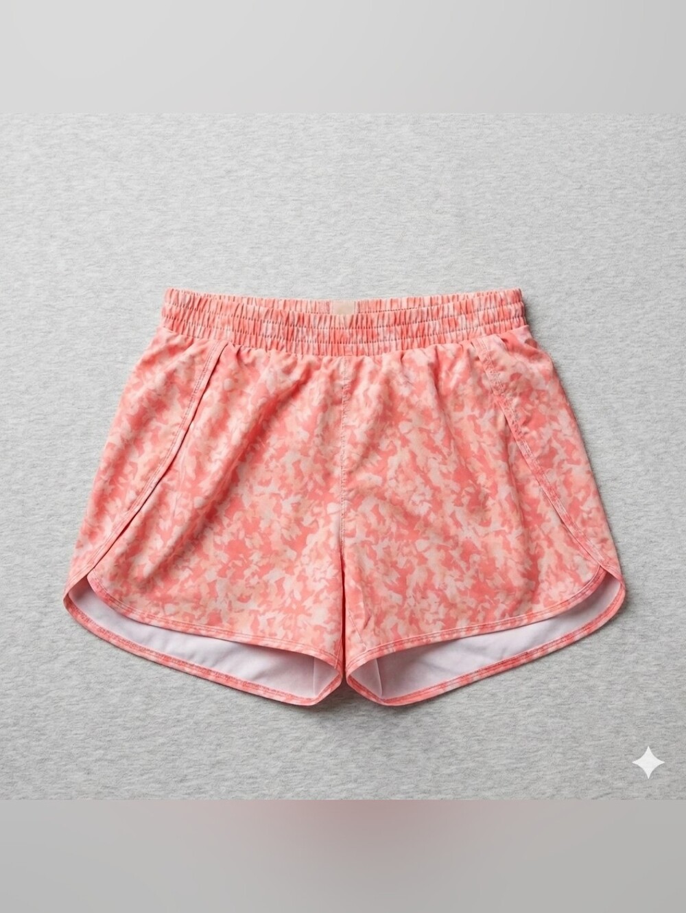 All in Motion Girls XL Coral Pink Patterned Athletic Shorts